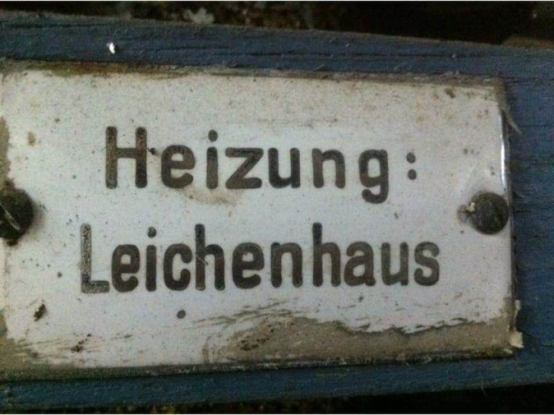 heizungskeller schild