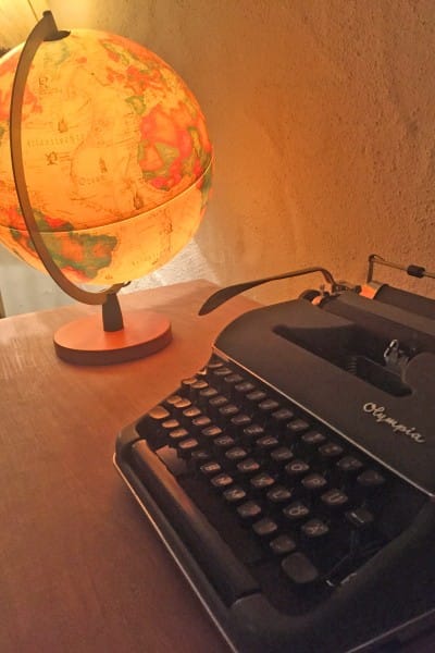 60er jahre stil schreibmaschine
